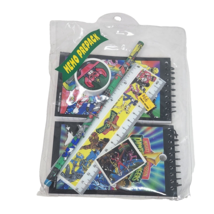 VINTAGE 1993 MIGHTY MORPHIN POWER RANGERS STATIONARY SET PENCIL RULER NO... - $23.75