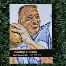 Johnny Unitas Art Card 1/100 RetroArt CHF ACEO Baltimore Colts Super Bowl - £5.50 GBP