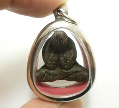 Lp Kron Pidta Negli Anni &#39;50 Chiudi Gli Occhi Buddha Cron Tok Raja Amuleto... - £525.05 GBP