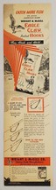 1952 Print Ad Eagle Claw Fishing Hooks Wright &amp; McGill Denver,Colorado - $10.51