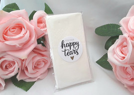 FULLY ASSEMBLED Tissues, Happy Tears Tissue Pack, Happy Tears Wedding Favour, We - £0.80 GBP