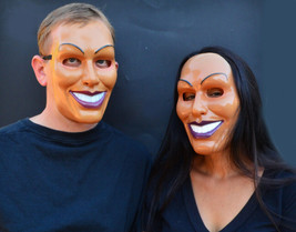  Scary Halloween Original Anarchy Smiling Grin Purge Mask God - MALE &amp; FEMALE - £19.97 GBP