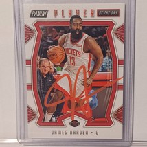 2019-2020 James Harden Player of the day Signed Auto Trading Card NBA COA - £41.20 GBP