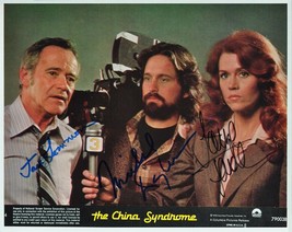 China Syndrome Cast Signed Photo X3 - Jack Lemmon, Jane Fonda, Michael Douglas W - £335.96 GBP