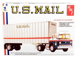 Skill 3 Model Kit Ford C900 Truck Tractor with Trailer "U.S. Mail" 1/25 Scale Mo - €114,71 EUR