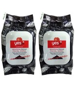2 x Yes To Tomatoes Clear Skin Detoxifying Charcoal Facial Wipes 30-ct/Pk - €32,32 EUR