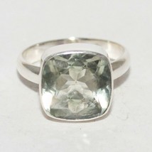 925 Argent Sterling Vert Naturel Améthyste Bague Handmade Bijoux Gemston... - £30.68 GBP