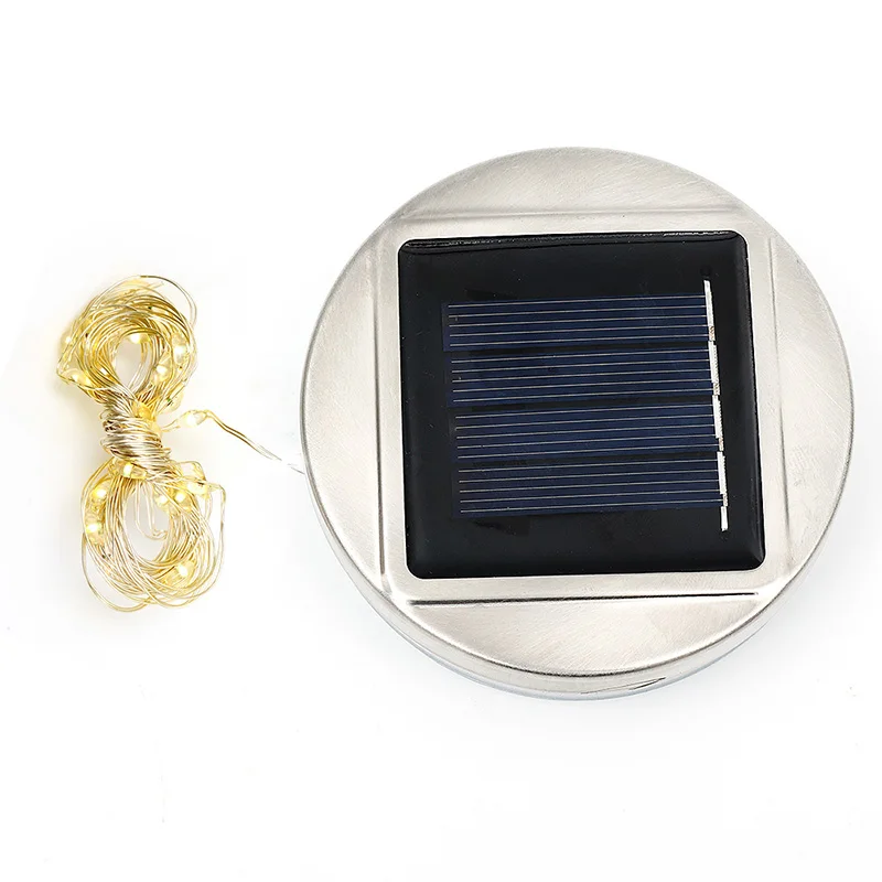 Solar Power Mason Jar Lid Lights Waterproof Fairy Firefly Jar Lids Led String Li - £128.15 GBP