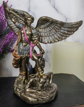 Small Guido Reni Saint Michael The Archangel Trampling On The Devil Figurine - £20.29 GBP