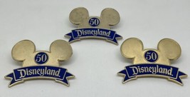 Disneyland 50th Anniversary Logo Mickey Ears Costco Travel Disney Pin (45008) - £5.97 GBP