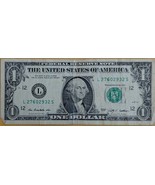 US$1 Fancy Serial Number 2009 Over Inked #6 - $36.55 MXN