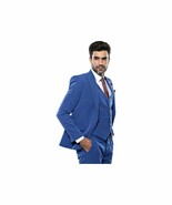 Men 3 Piece Suit WESSI by J.VALINTIN Extra Slim Fit JV3 Light Blue TURKE... - $211.16 CAD