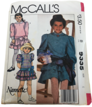 McCalls Sewing Pattern 9335 Girls Dress Church Easter Spring Size 6 Nannette UC - £6.72 GBP