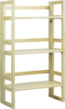 Casual Home 3-Shelf Folding Student Bookcase (20.75&quot; Wide)-Natural - $67.99
