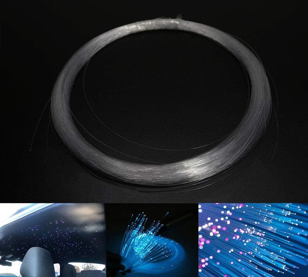 Azimom Pmma Plastic End Glow Fiber Optic Cable 0.5Mm(0.02In) 100M(328Ft)... - $31.99