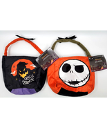 2 Disney The Nightmare Before Christmas Reusable Plush Halloween Treat Bags - £9.43 GBP