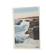 Postcard Beach Drive Santa Cruz California Waves Crashing Rocks White Bo... - $4.92