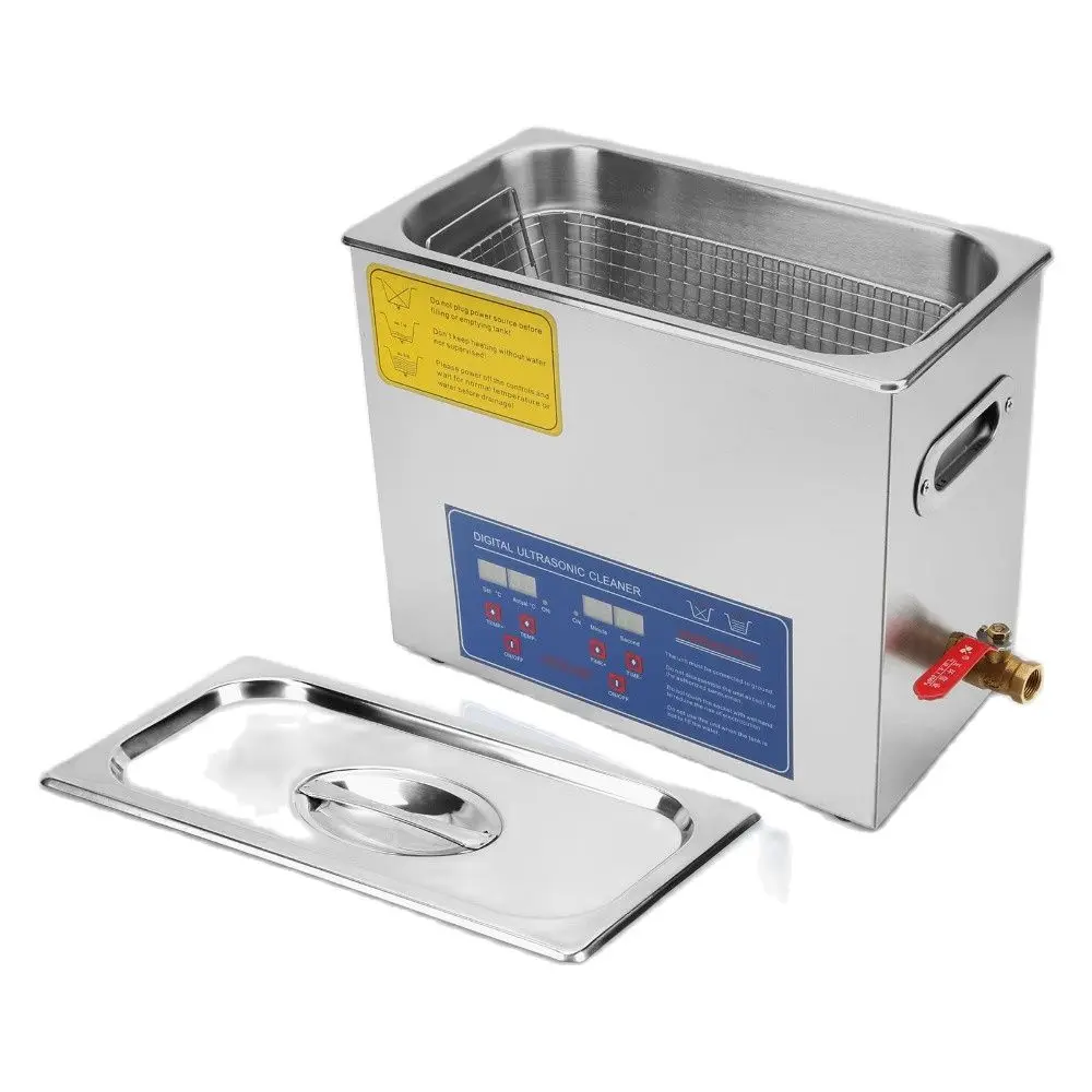 Ainless steel 6l ultrasonic cleaner 40khz digital timer heater portable washing machine thumb200