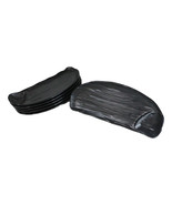 Pack Of 6 Half Moon Matte Black Melamine 2 Partitions Sushi Plates Platt... - €35,94 EUR