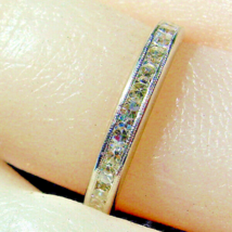 Earth mined Diamond Deco Wedding Band Platinum Eternity Anniversary Ring - £1,498.13 GBP