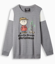 Torrid Plus Size 2X Peanuts Charlie Brown Christmas Sweatshirt, NWT - £39.32 GBP