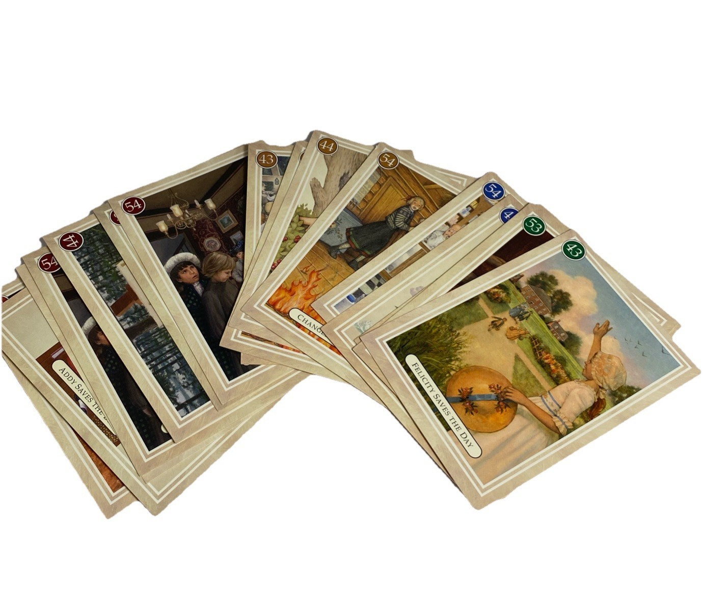 American Girls Trading Cards Kirsten Addy Molly Felicity Samantha Lot of 16 - $14.24