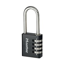 Master Lock 7640EURDBLK 40mm 4 Digit Resettable Combination Aluminium Pa... - $17.00