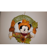 Disney Mickey Mouse Fall Harvest Halloween Wreath 12&quot; Diameter - £13.87 GBP
