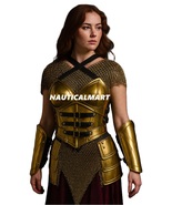 Golden Elves Lady Warrior Half Body Armor Corset,Tassets &amp; Chainmail | M... - €215,50 EUR