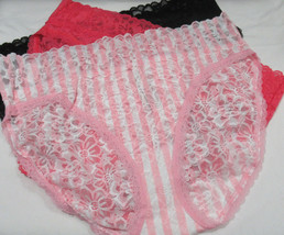 Victoria&#39;s Secret Panty Underwear THE LACIE FLORAL LACE BRIEF X-Large XL... - £12.19 GBP