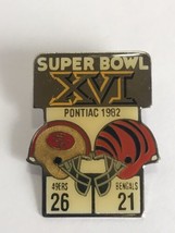 Vintage NFL Super Bowl XVI (16) Starline Collectors Pin: 49ers vs Bengals - $6.50