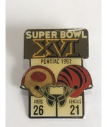 Vintage NFL Super Bowl XVI (16) Starline Collectors Pin: 49ers vs Bengals - £5.07 GBP