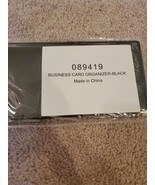 Current Catalog 089419 Business Card Organizer - Black (New) - $12.86 CAD