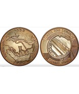 V REPUBLIC medal, Channel Tunnel, first crossing 1990 - $1,492.79 MXN