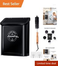 Magnetic Lint Bin - Elegant Black Laundry Room Storage &amp; Organization So... - $49.45