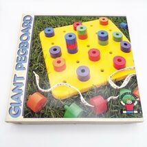Vintage 1988 Giant Pegboard Discovery Toys Colorful Learning Fine Motor ... - $19.99