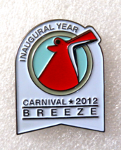 Carnival Cruise Lines Inaugural Year 2012 Breeze Smoke Stack Lapel Hat Pin - £7.87 GBP
