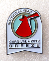 CARNIVAL CRUISE LINES Inaugural Year 2012 Breeze Smoke Stack Lapel Hat Pin - £7.87 GBP