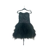 Sleeveless Short Prom Homecoming Little Black Dress Lace Corset Tulle Si... - $88.09 CAD