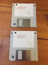 Lot of 2 Floppy Disks QuickDraw GX 1 2 Macintosh Systems 7.5 Mac Softwar... - $19.99