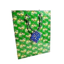 Bass Fish Gift Bag Green Rope Handle Blue Tag 10 x 8 x 4-in Fisherman Gi... - $12.97