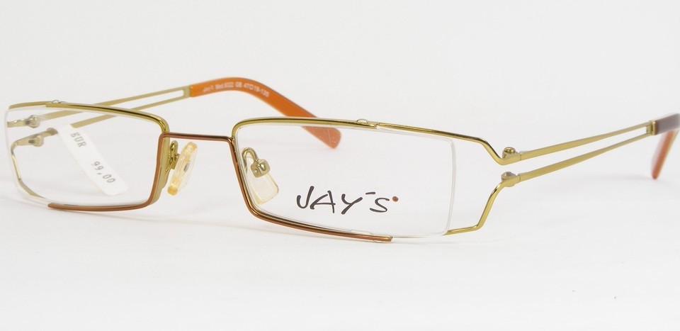 Vintage JAY&#39;S by TRENDS &amp; MORE 6322 GB Green /Brown UNIQUE EYEGLASSES 47... - $87.59