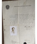 Old Document Brazil Trip Permission 1947 - $34.22 CAD