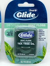New Oral-B Glide Mint Dental Floss with The Freshness of Tea Tree Oil 40m - £8.42 GBP