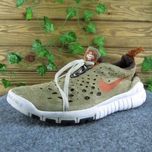 Nike Free Run Trail 5.0 Men Sneaker Shoes Brown Leather Lace Up Size 8.5 Medium - £39.46 GBP
