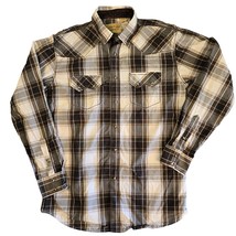 Cowboy Legend Western Shirt Men Extra Large Pearl Snap Button Up Sawtoot... - $29.94