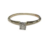 1 Women&#39;s Solitaire ring 18kt Yellow Gold 398999 - $199.00