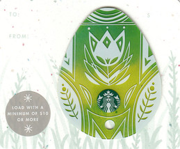 Starbucks 2017 Green Easter Egg Collectible Gift Card New No Value - £2.39 GBP