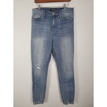 Lucky Brand Bridgette Skinny Jeans 6/28 Womens Mid Rise Distressed Light Wash - £18.41 GBP