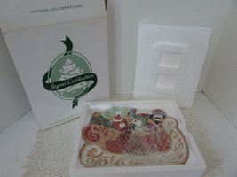 AVON 2002 JOYOUS CELEBRATIONS ST. NICHOLAS COLLECTION COOKIE PLATE NIB C... - $183.60 MXN